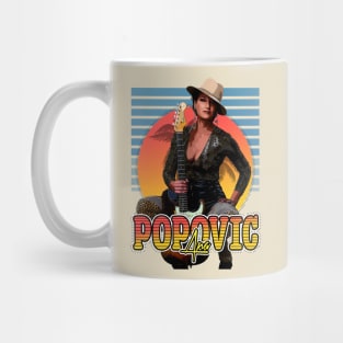 Retro Flyer Style Ana Popovic Fan Art Design Mug